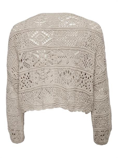 ONLBEACH LIFE 7/8 TIE CARDIGAN KNT NOOS pumice stone
