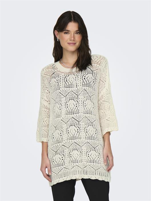 onlbeachie-life-3-4-loose-oneck-knt-cloud-dancer