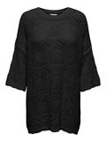 ONLBEACHIE LIFE 3/4 LOOSE ONECK NOOS KNT black