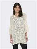 ONLBEACHIE LIFE 3/4 LOOSE ONECK NOOS KNT cloud dancer
