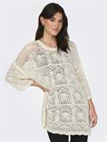 ONLBEACHIE LIFE 3/4 LOOSE ONECK NOOS KNT cloud dancer