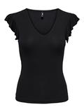 ONLBELIA CAP SLEEVE TOP JRS NOOS black