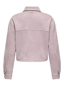 ONLBELICIA FAUX SUEDE JACKET OTW burnished lilac