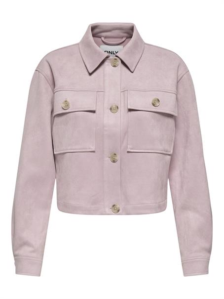 ONLBELICIA FAUX SUEDE JACKET OTW burnished lilac