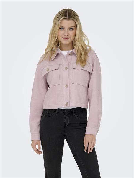 ONLBELICIA FAUX SUEDE JACKET OTW burnished lilac