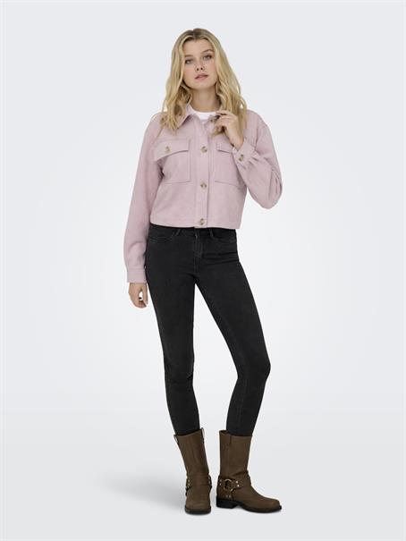 ONLBELICIA FAUX SUEDE JACKET OTW burnished lilac