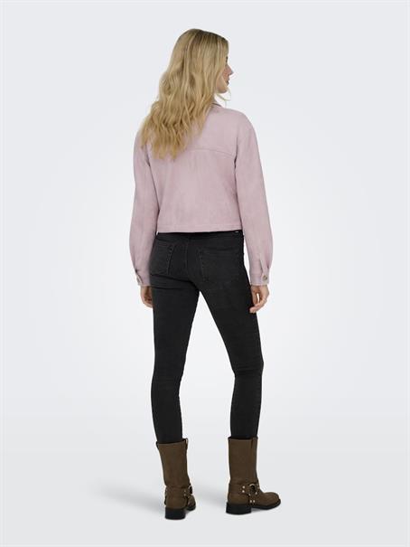 ONLBELICIA FAUX SUEDE JACKET OTW burnished lilac