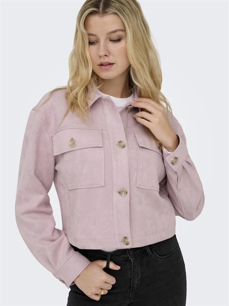 ONLBELICIA FAUX SUEDE JACKET OTW burnished lilac
