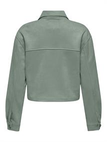 ONLBELICIA FAUX SUEDE JACKET OTW lily pad