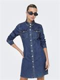 ONLBELIEVE LS STRETCH DNM DRESS QYT medium blue denim