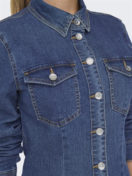 ONLBELIEVE LS STRETCH DNM DRESS QYT medium blue denim