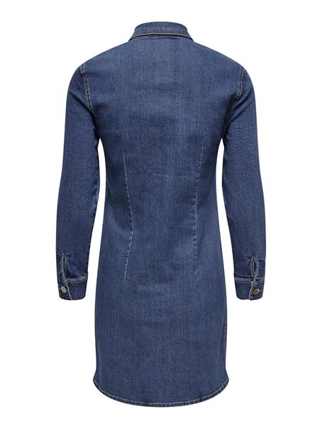 ONLBELIEVE LS STRETCH DNM DRESS QYT medium blue denim