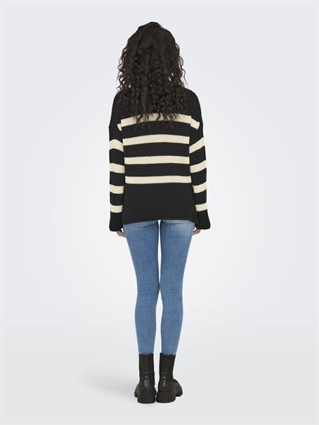 ONLBELLA LIFE LS HIGH NECK KNT black2