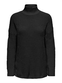 ONLBELLA LIFE LS HIGH NECK KNT black