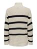 ONLBELLA LIFE LS HIGH NECK KNT pumice stone-black