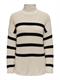 ONLBELLA LIFE LS HIGH NECK KNT pumice stone-black