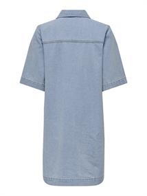 ONLBELLE S/S BUTTON DRESS DNM GUA NOOS light blue denim