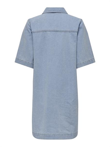 ONLBELLE S/S BUTTON DRESS DNM GUA NOOS light blue denim