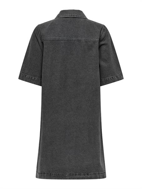 ONLBELLE S/S BUTTON DRESS DNM GUA NOOS washed black