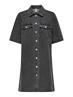 ONLBELLE S/S BUTTON DRESS DNM GUA NOOS washed black