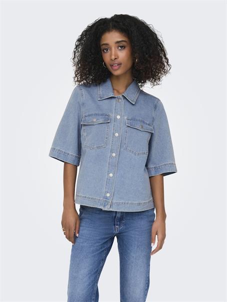 ONLBELLE S/S SHIRT DNM GUA NOOS light blue denim