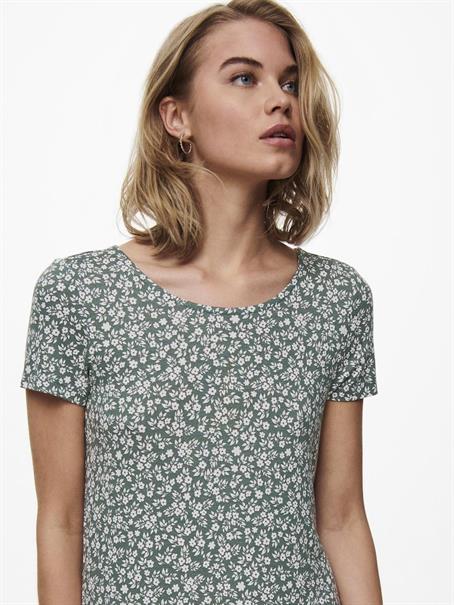 ONLBERA BACK LACE UP S/S DRESS JRS NOOS balsam green