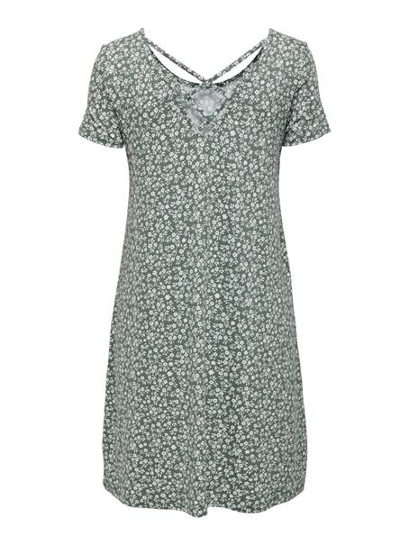 ONLBERA BACK LACE UP S/S DRESS JRS NOOS balsam green