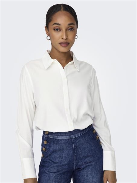 ONLBERIT LIFE L/S SHIRT NOOS WVN snow white