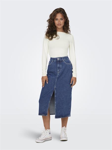 ONLBIANCA MIDI SKIRT DNM REA NOOS medium blue denim