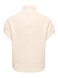 ONLBIANCA SL HIGHNECK ZIP VEST KNT birch