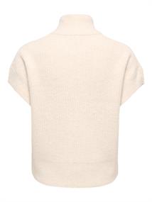 ONLBIANCA SL HIGHNECK ZIP VEST KNT birch