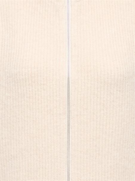 ONLBIANCA SL HIGHNECK ZIP VEST KNT birch
