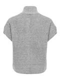 ONLBIANCA SL HIGHNECK ZIP VEST KNT medium grey melange