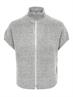 ONLBIANCA SL HIGHNECK ZIP VEST KNT medium grey melange