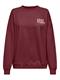 ONLBILA L/S BEAR O-NECK SWT cabernet