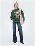 ONLBILA L/S BEAR O-NECK SWT pineneedle