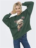ONLBILA L/S BEAR O-NECK SWT pineneedle