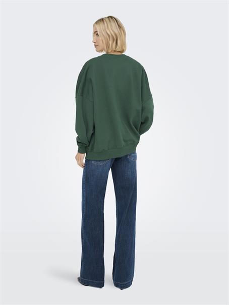 ONLBILA L/S BEAR O-NECK SWT pineneedle