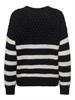 ONLBILLIE LIFE LS STRIPE O-NECK EX KNT black
