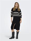 ONLBILLIE LIFE LS STRIPE O-NECK EX KNT black