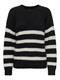 ONLBILLIE LIFE LS STRIPE O-NECK EX KNT black