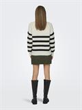 ONLBILLIE LIFE LS STRIPE O-NECK EX KNT cloud dancer