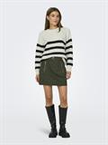ONLBILLIE LIFE LS STRIPE O-NECK EX KNT cloud dancer
