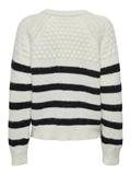 ONLBILLIE LIFE LS STRIPE O-NECK EX KNT cloud dancer