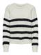 ONLBILLIE LIFE LS STRIPE O-NECK EX KNT cloud dancer
