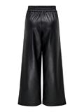 ONLBINA FAUX LEATHER WIDE PANT BF OTW black