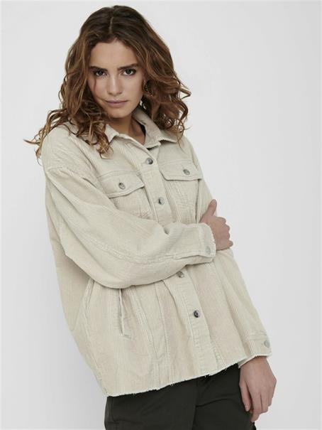 ONLBITTEN CORD SHACKET PNT NOOS silver lining