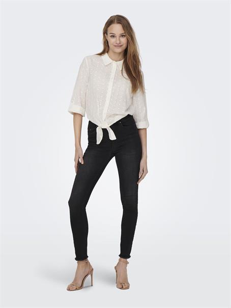 ONLBLUSH HW SK ANK RW DNM REA005 washed black