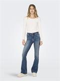 ONLBLUSH MID FLARED DNM DOT741 NOOS medium blue denim