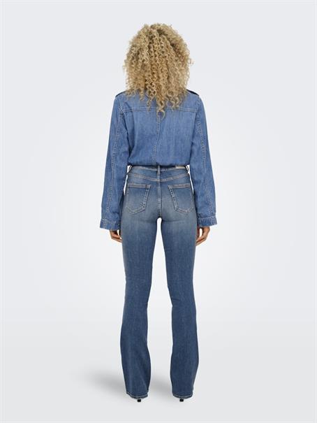 ONLBLUSH MID FLARED DNM DOT741 NOOS medium blue denim